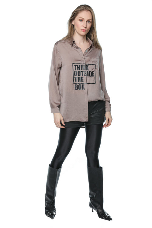 Short leather effect