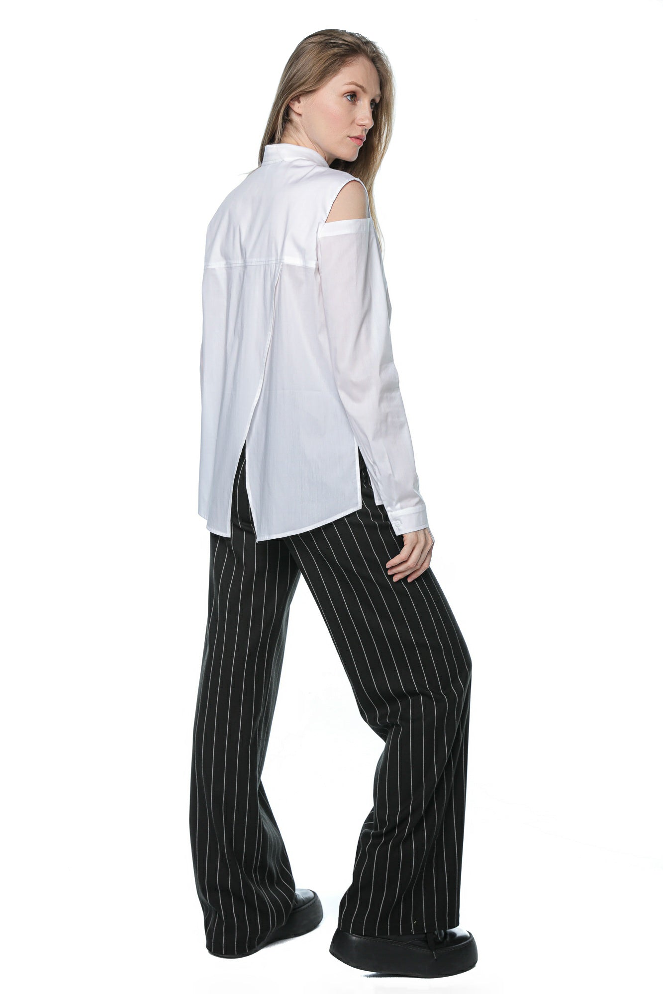 Pantaloni tailored pinstripe