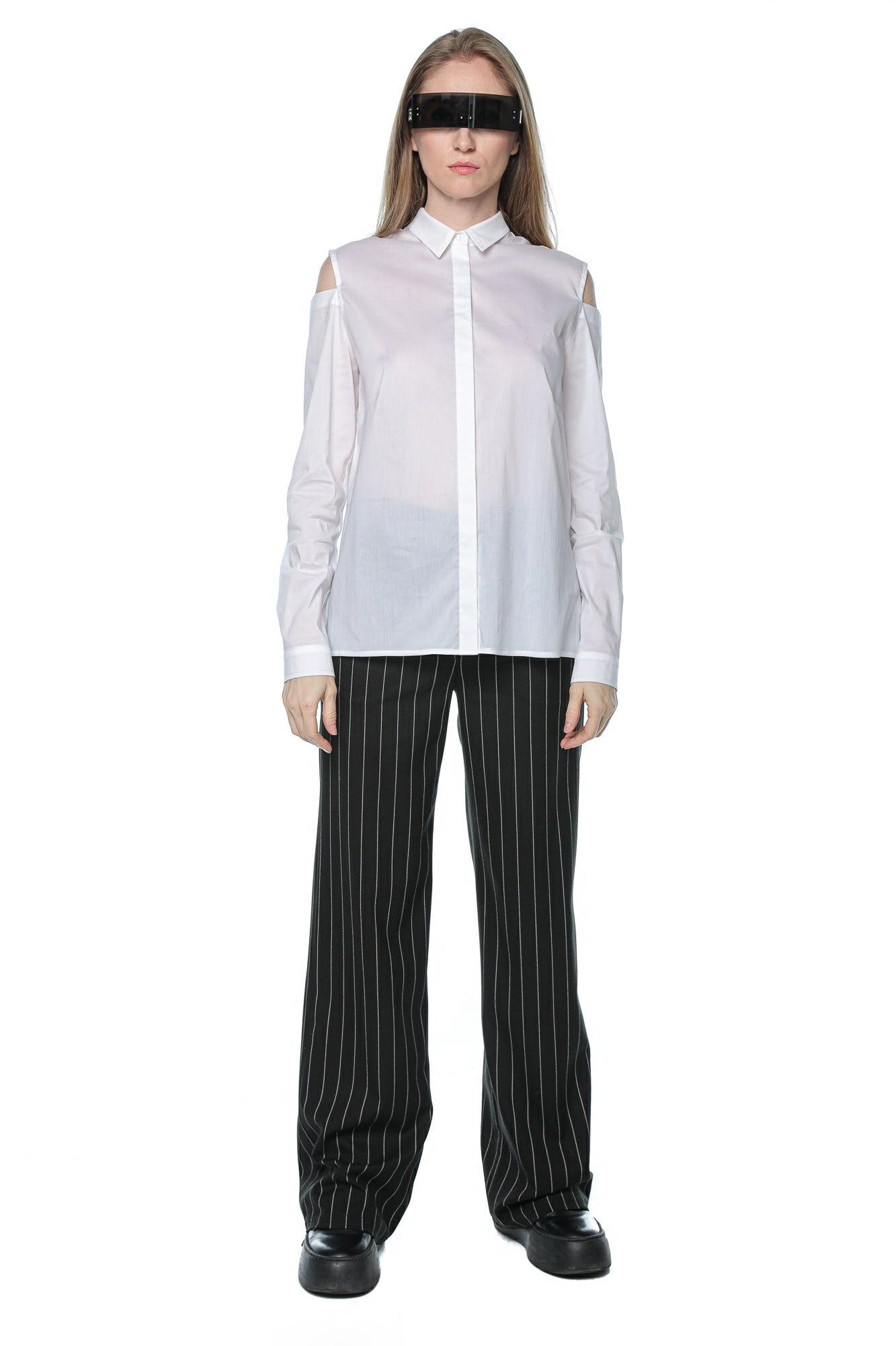 Pantaloni tailored pinstripe